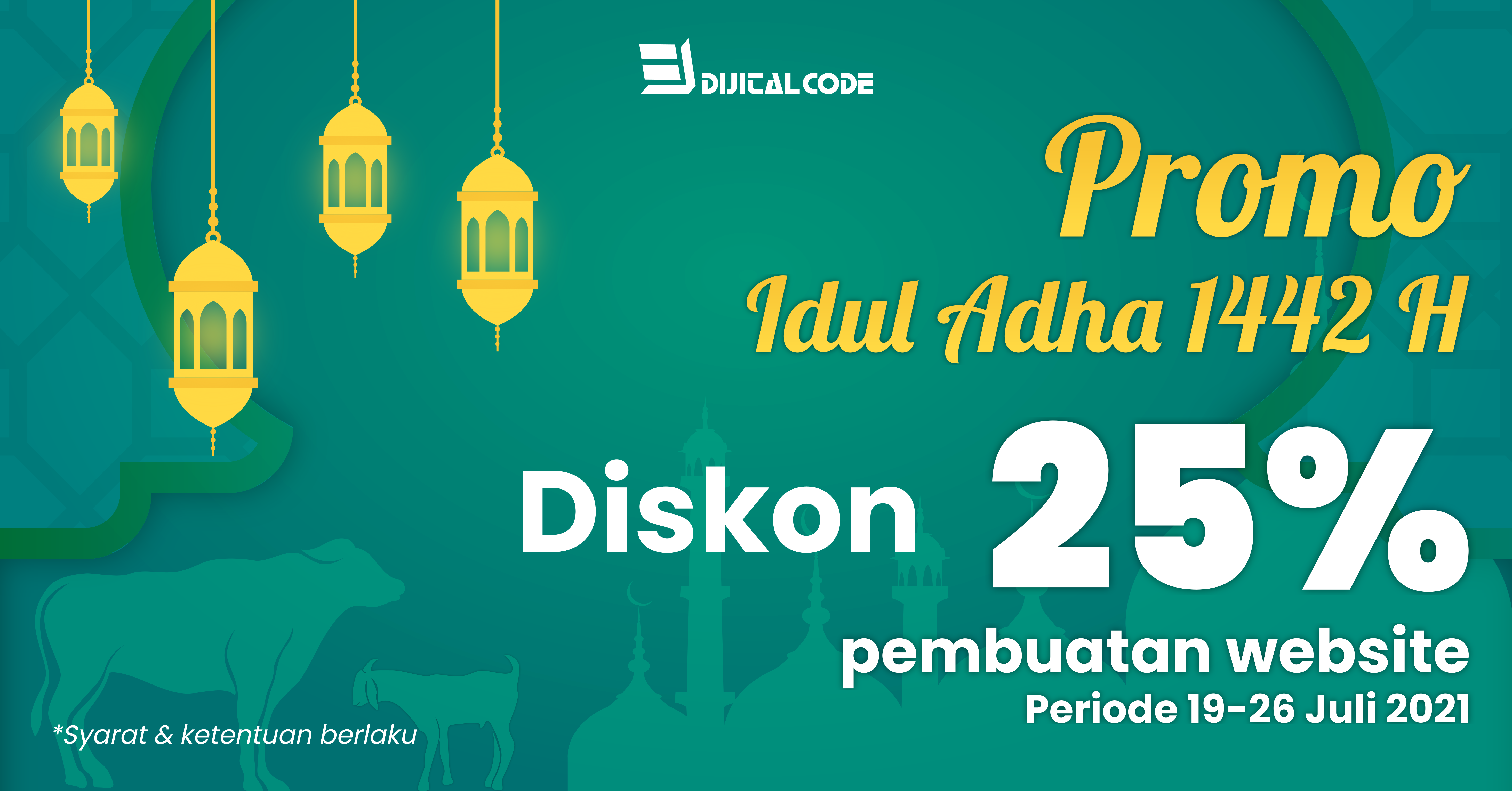Promo Idul Adha 1442H Diskon 25% untuk Pembuatan Website