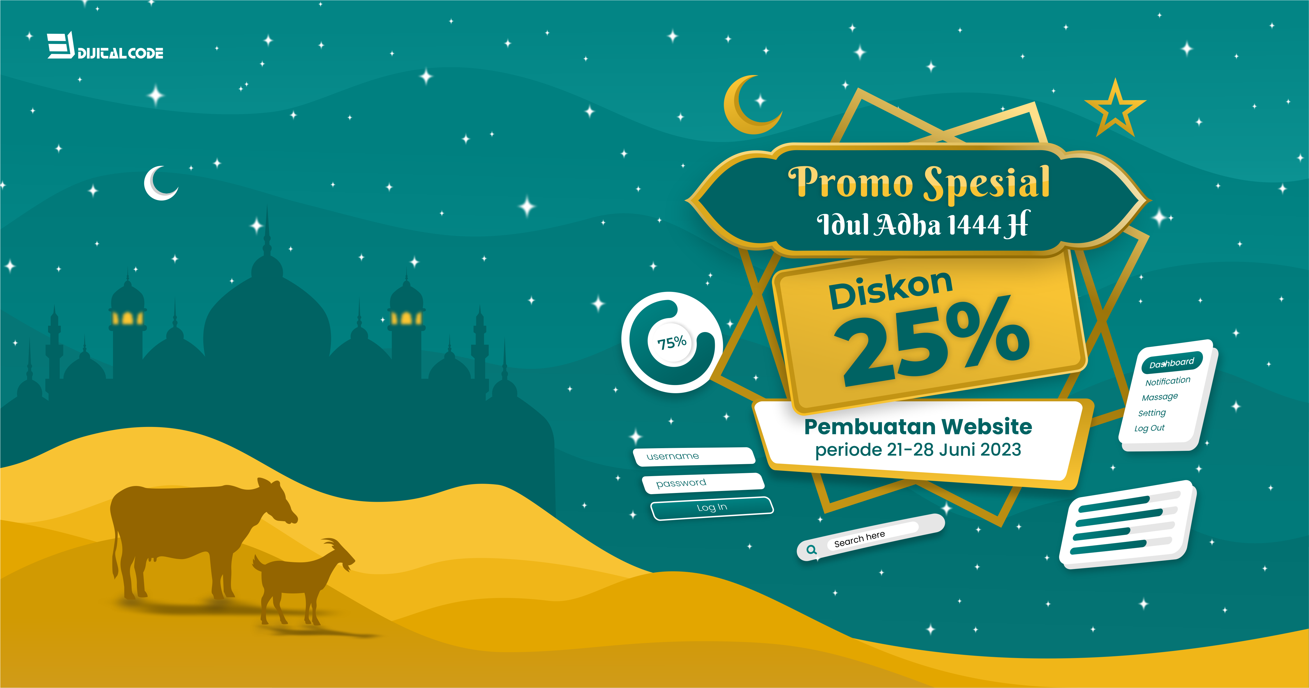 Promo Idul Adha 1444H Diskon 25% untuk Pembuatan Website